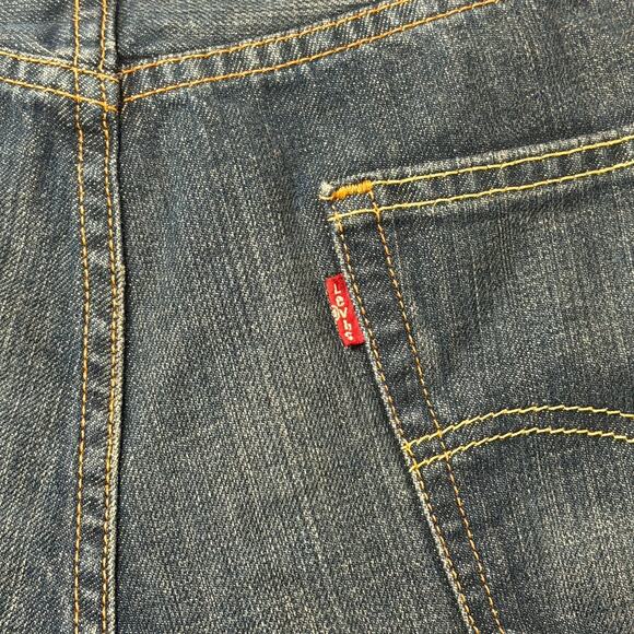 Levi's 550 Jeans Mens 34x34 Blue Relaxed Fit Dark Wash Denim - Picture 4 of 16